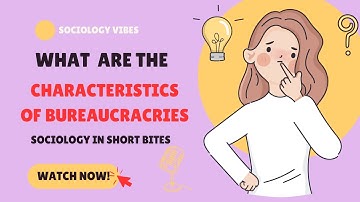 What are Max Weber’s Characteristics of Bureaucracy? | Intro to Sociology | Groups & Organization |