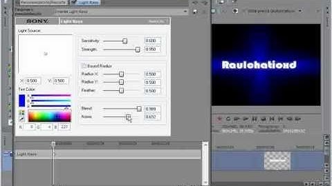 sony vegas pro 10 tutorial efecto light rays