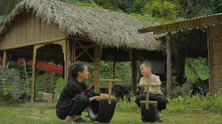 Brilliant Creativity: Nhi Transforms Old Tires into Two Awesome Toys for Khang