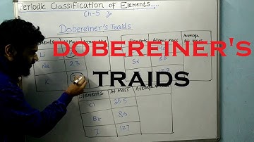 Periodic Classification of Elements || #2 Dobereiner