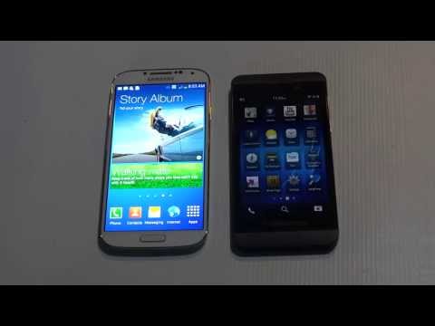 Video: Razlika Između Samsung Galaxy S4 I BlackBerry Z10