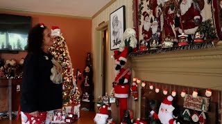 Over 500 pieces of Santa Claus collectibles bring joy to a Delaware woman’s home