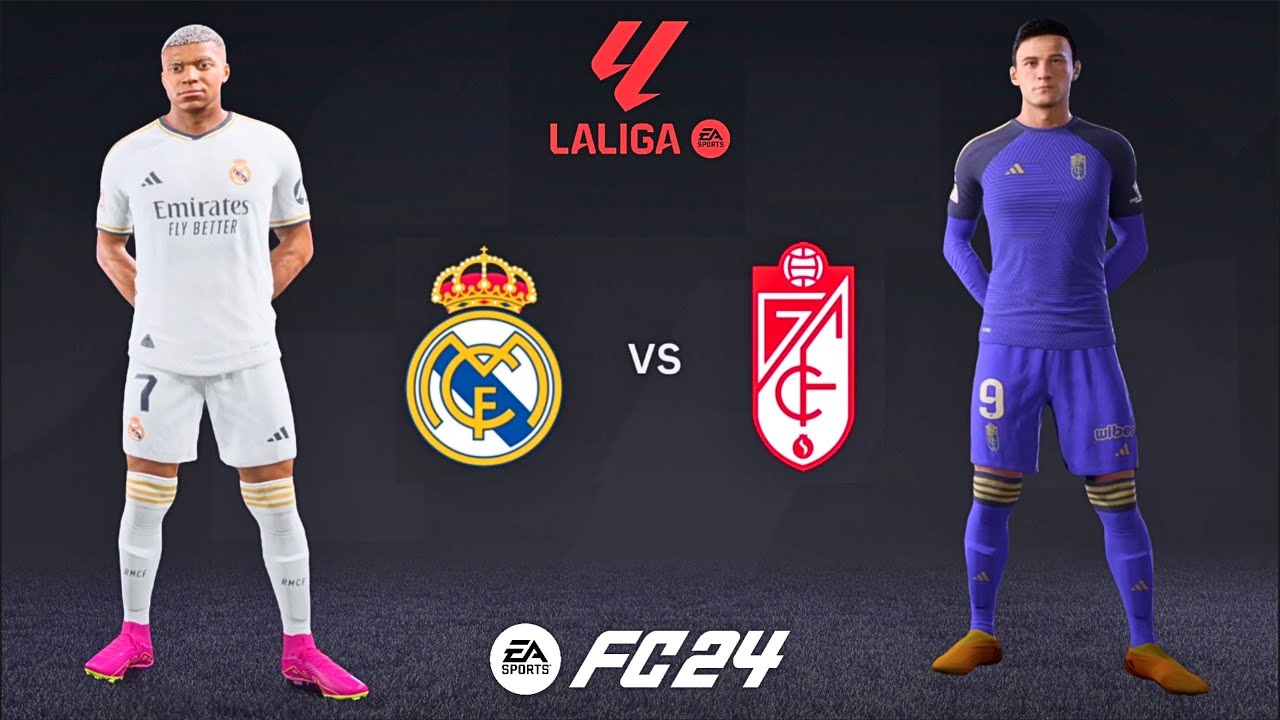 EA FC 24 Real Madrid - Granada Santiago Bernabeu stadium laliga ea sports Mbappe