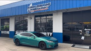 Custom Stealth Subwoofer Setup Tesla Model S