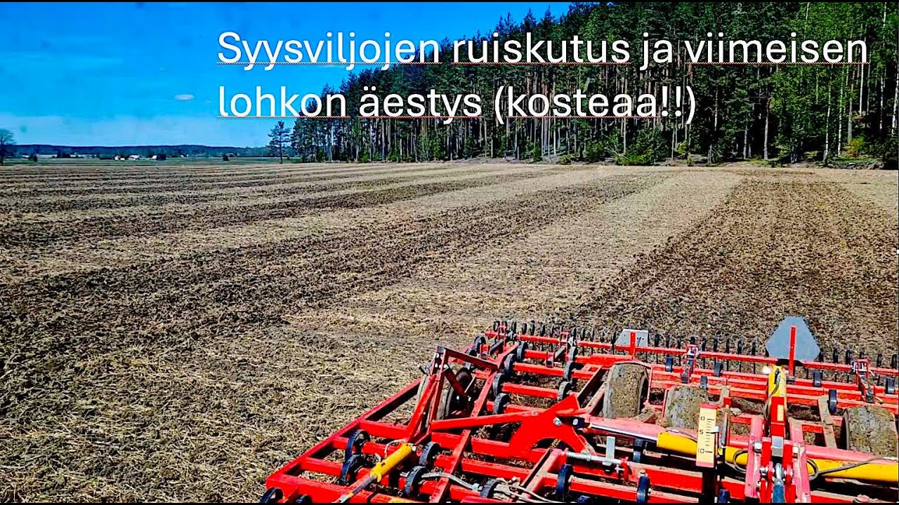 Vanhan kasvinsuojeluruiskun käyttö syysviljoihin sekä loput kylvöt!