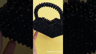 DIY heart shape beaded bag craft 🤩 #shorts #youtubeshorts #shortvideo #gift