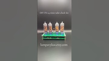 DIY IN-14 nixie tube clock kit