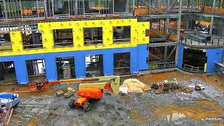 Time-Lapse of Phase 2 Construction, including Moore-Rooker Hall, Amos Hall, and Benson Hall