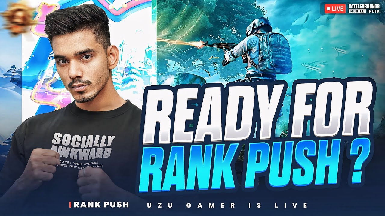 READY FOR RANK PUSH ? | RUSH GAMEPLAY ONLY | BGMI LIVE | UZU GAMER