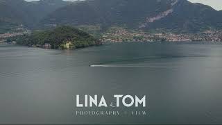 Lake Como Drone - Lina + Tom Wedding Photography + Film