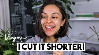 I CUT MY HAIR SHORTER! Q+A AND HOLIDAY GIVEAWAY! | Vlogmas Day 18 + 19 - LifeWithTrina