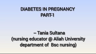 Diabetes in Pregnancy, #GDM #nursingstudent #nursing #nursinglectures #cbtwbhrb #CBTnursing