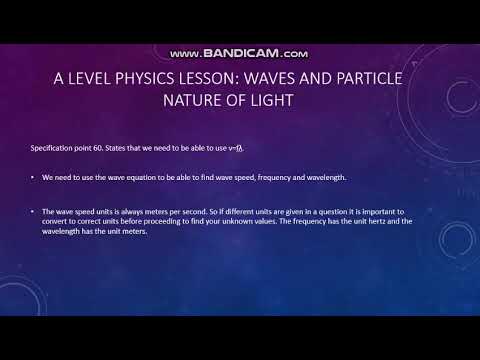A Level Physics (EDEXCEL): Waves and Particle Nature of Light - YouTube