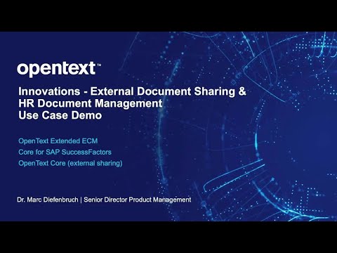 A video demo about sharing contract documents with a vendor using HR Document Management &ndash; Core for SAP SuccessFactors