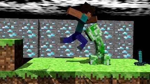 minecraft creeper killing(blender 3d)