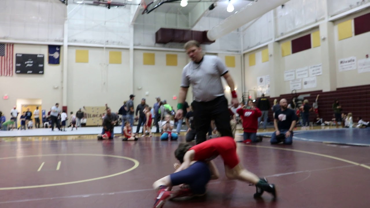 96 Rookie 52lbs Match 5 Part 1 Landon Langston vs. Levi Backman - YouTube