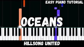 Hillsong United - Oceans (Where Feet May Fail) (Easy Piano Tutorial) screenshot 1