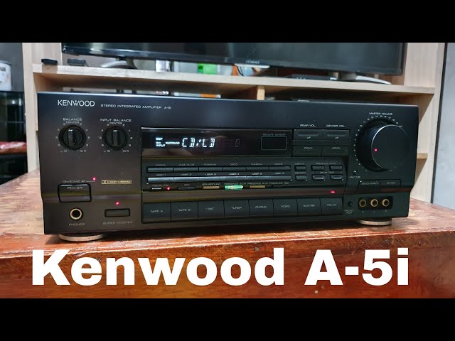 KENWOOD A-5i STEREO INTEGRATED アンプ Kenwood A-5i integrated amplifier. - YouTube