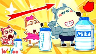 Bottle Milk Feeding Song Taking Care Of Baby Wolfoo Nursery Rhymes & Kids Songs