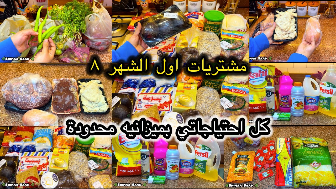 مشتريات شهر 8 بميزانية على قد الإيد 💸 | جبت كل اللي محتاجاه بأرخص الأسعار!