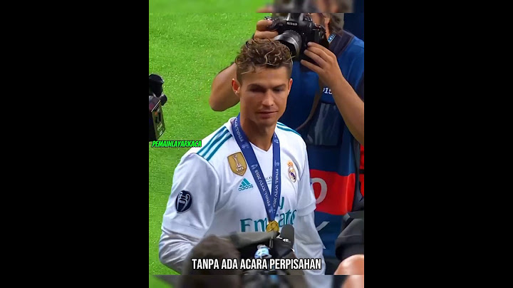 sentuhan terakhir Ronaldo di Real Madrid 😔