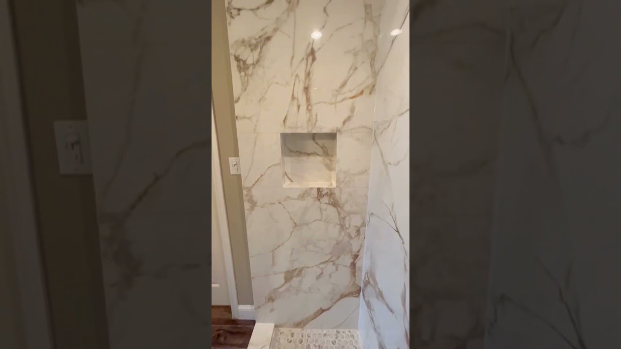 Large Format Porcelain Shower Largeformatporcelain Porcelaintile Sinteredstone