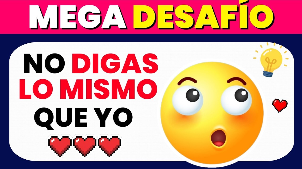 ¿Cuántas Preguntas Aguantas Sin Fallar? ⏱️ | No Digas Lo Mismo Que Yo ❌🤷‍♂️