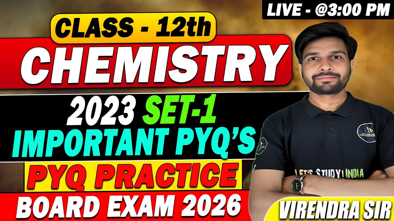 Class 12 Chemistry Hindi Medium 2023 PYQ Solution 