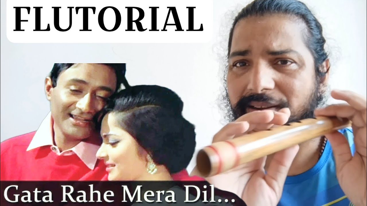 Gaata Rahe Mera Dil Flutorial By SantAkshat । Gata Rahe Mera Dil Flute Tutorial ।