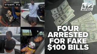 Four arrested after trying to pass fake $100 bills at Publix stores, deputies say
