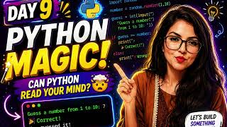 Python Can Read Your Mind 🤯 | Day 9 Python Challenge