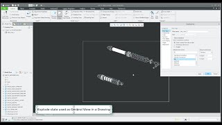 How to place Exploded assembly in a drawing