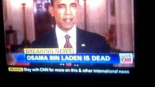 Presidente Obama Confirmando la Muerte de Ozama Bin Laden