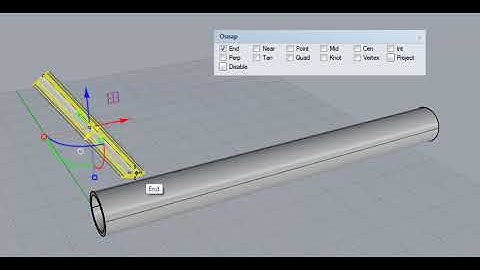 Rhino 3D - Aligning gumball to an axis