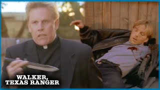 Trent Is Stabbed In Fight With Brutal Assassin (Gary Busey)! | Walker, Texas Ranger