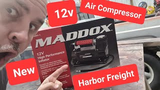 New 12 Volt Heavy Duty Air Compressor from Harbor Freight by Maddox