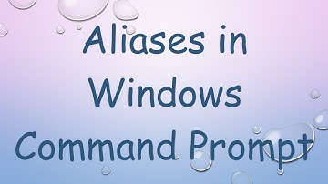 Aliases in Windows Command Prompt