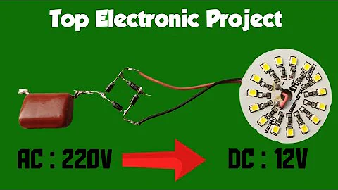 Top Electronic Project Using 12v Led Chip Diode 1N4007 & More Electronic Components