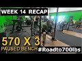 570x3 bench  james strickland  road to 700 bench week 14 recap