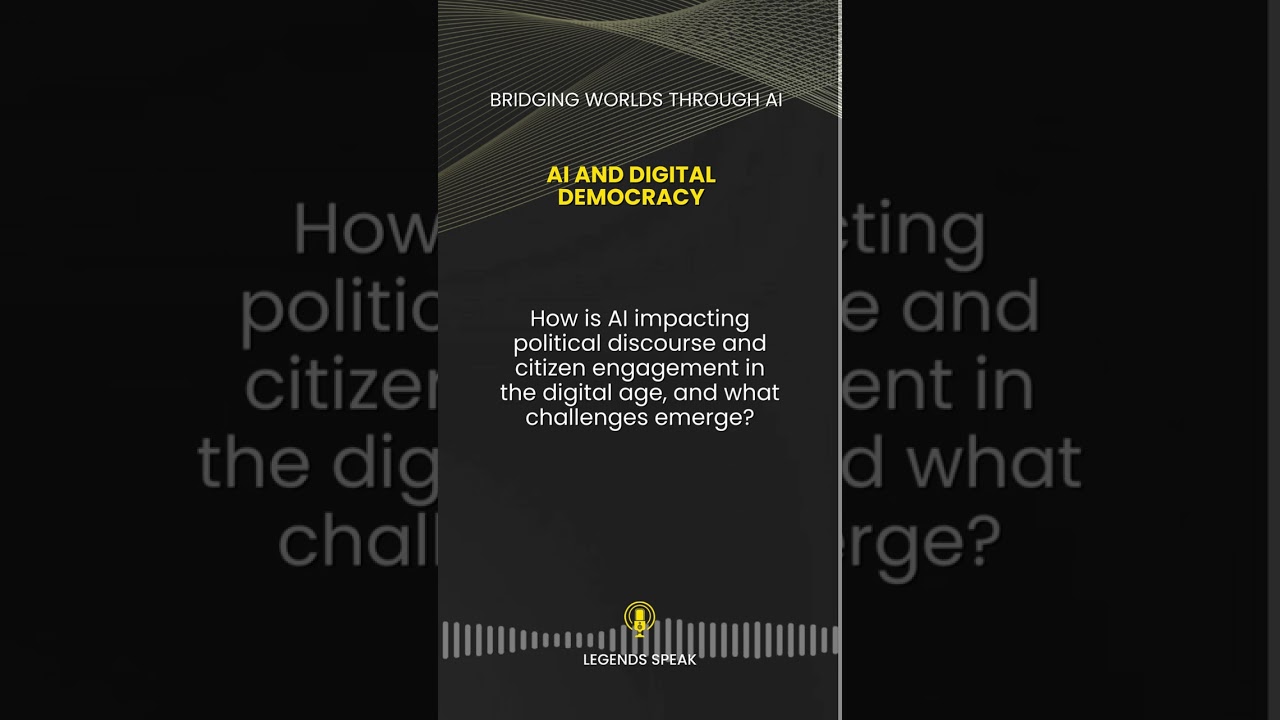 AI and Digital Democracy 🗳️🤖 How is AI impacting political discourse and citizen engagement