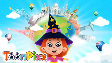 Famous Landmarks around the world | Landmarks for Kids  |  Songs for Kids