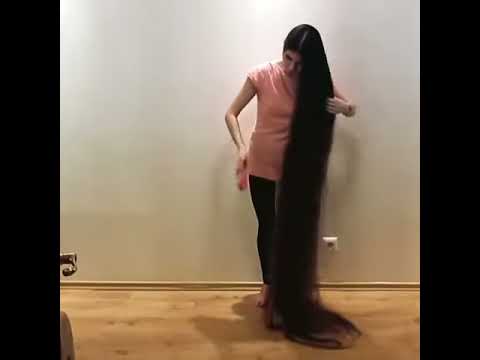 Aliia More - Super long hair - 2 - YouTube