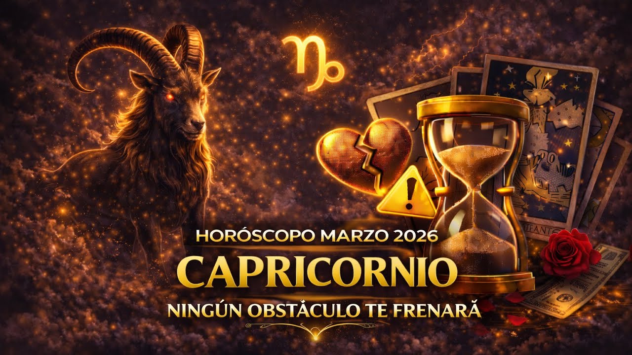 ⚠️ CAPRICORNIO MARZO 2026: SE DERRUMBA LO QUE NO ES SEGURO PARA TI… UN ALMA GEMELA TE HARA MUY FELIZ