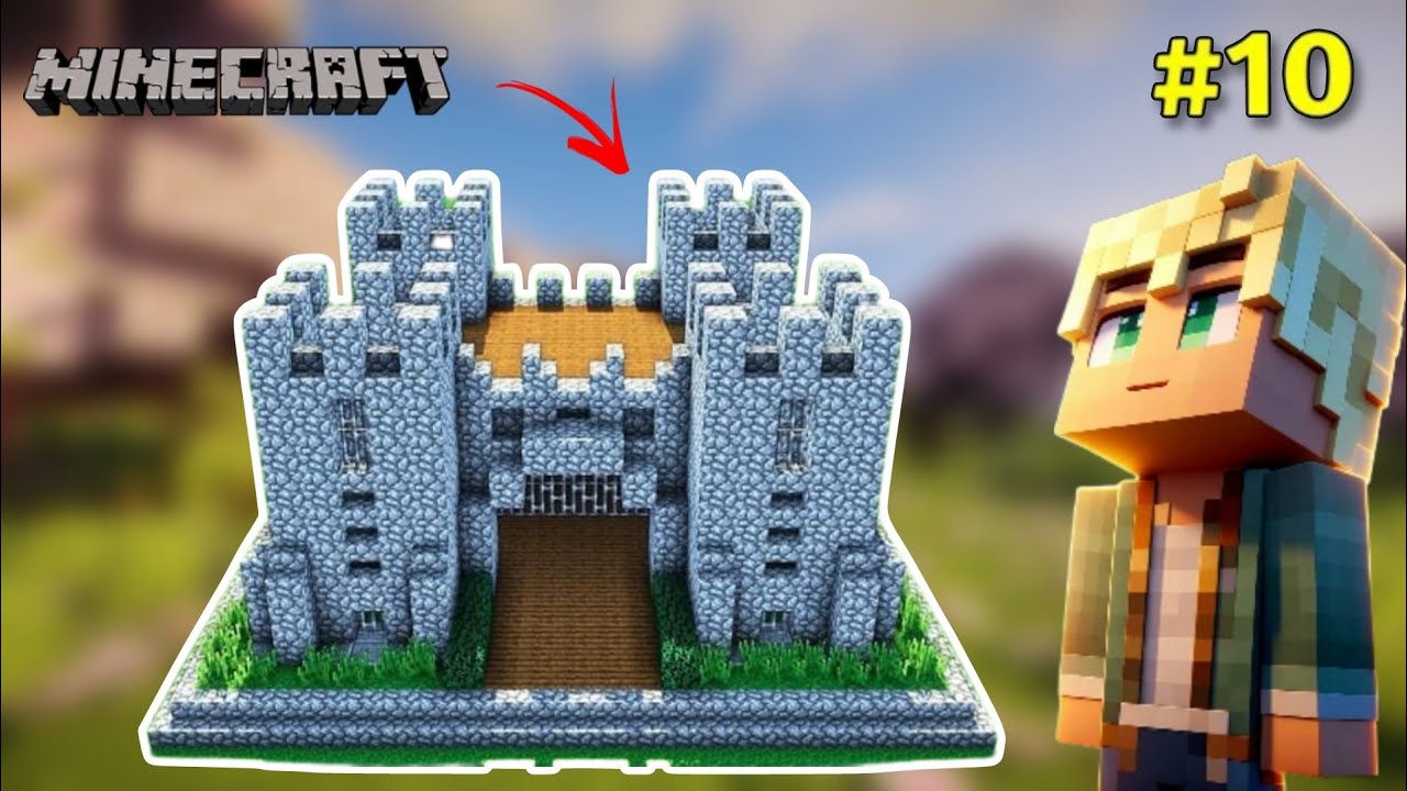 I FINALLY BUILT MY CASTLE | MINECRAFT GAMEPLAY #10 - YouTube