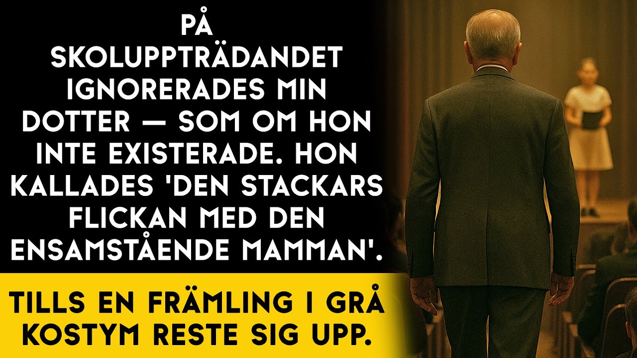 Min dotter gick upp på scenen — och hela salen låtsades att hon inte fanns