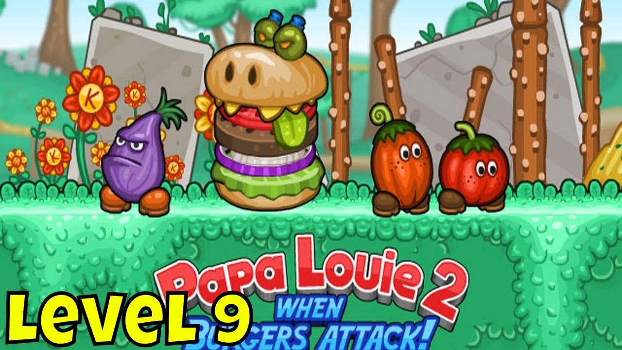 Papa Louie 2 Gameplay [Level 9] LAST LEVEL! 