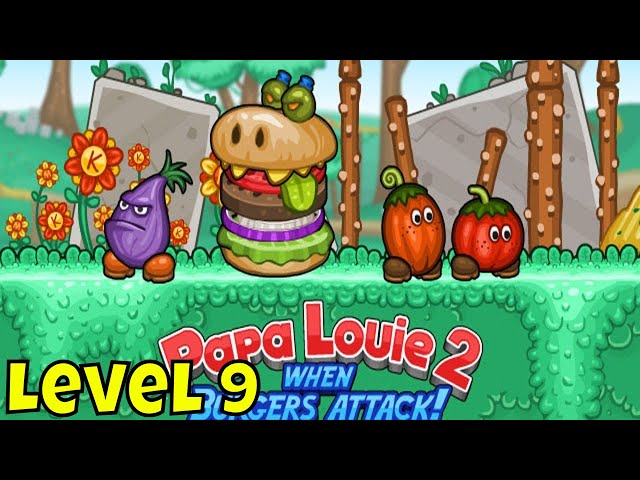 Papa Louie 2 Gameplay [Level 9] LAST LEVEL! 