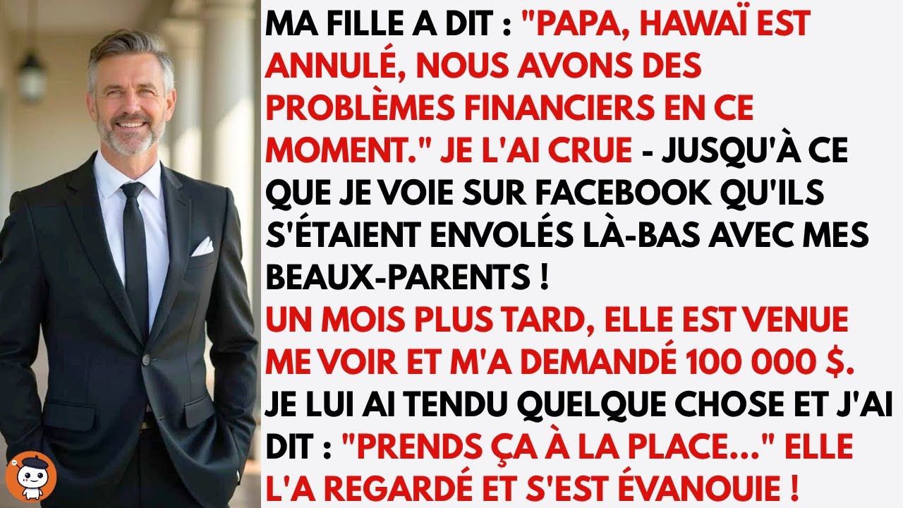 Ma fille a dit que le voyage à Hawaï était annulé… puis j’ai vu ses photos sur la plage
