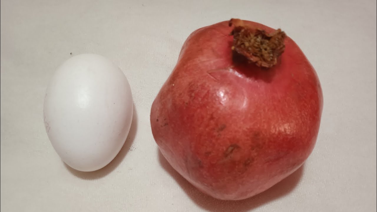 when the pomegranate is very sour🤢 then stir with the egg🥚