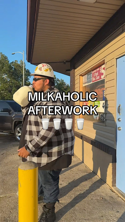 MILKAHOLIC🥛 #skit #milk #funny #fypシ゚viral #fyp #memes #skits #milkshake #bluecollar #help #fypage